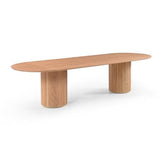 Lantine 320 Dining Table - Pill Shaped - Ash Oak - Maison Rêves UK