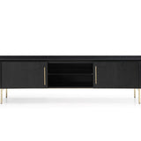 Lantine TV Unit - Matte Black Oak - Maison Rêves UK