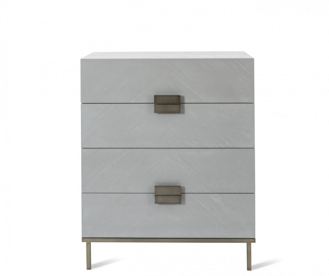 Lilly 4 Drawer Chest - Grey - interitower
