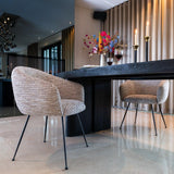 Lilly Large Oval Recycled Oak Dining Table in Dark Coffee by Richmond Interiors - Maison Rêves UK