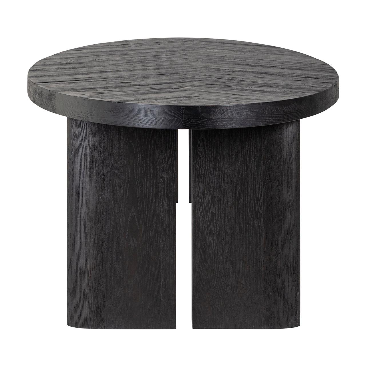 Lilly Large Oval Recycled Oak Dining Table in Dark Coffee by Richmond Interiors - Maison Rêves UK