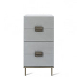 Lilly 4 Drawer Narrow Chest - Grey - interitower