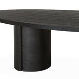Lugano Textured Dark Oak Dining Table by Berkeley Designs - Maison Rêves UK