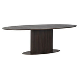 Luxor Brown Oval Wooden Dining Table by Richmond Interiors - Maison Rêves UK