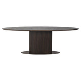 Luxor Brown Oval Wooden Dining Table by Richmond Interiors - Maison Rêves UK