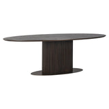 Luxor Brown Oval Wooden Dining Table by Richmond Interiors - Maison Rêves UK