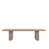 Marvena Acacia Wood Coffee Table with Iron Legs - Maison Rêves UK