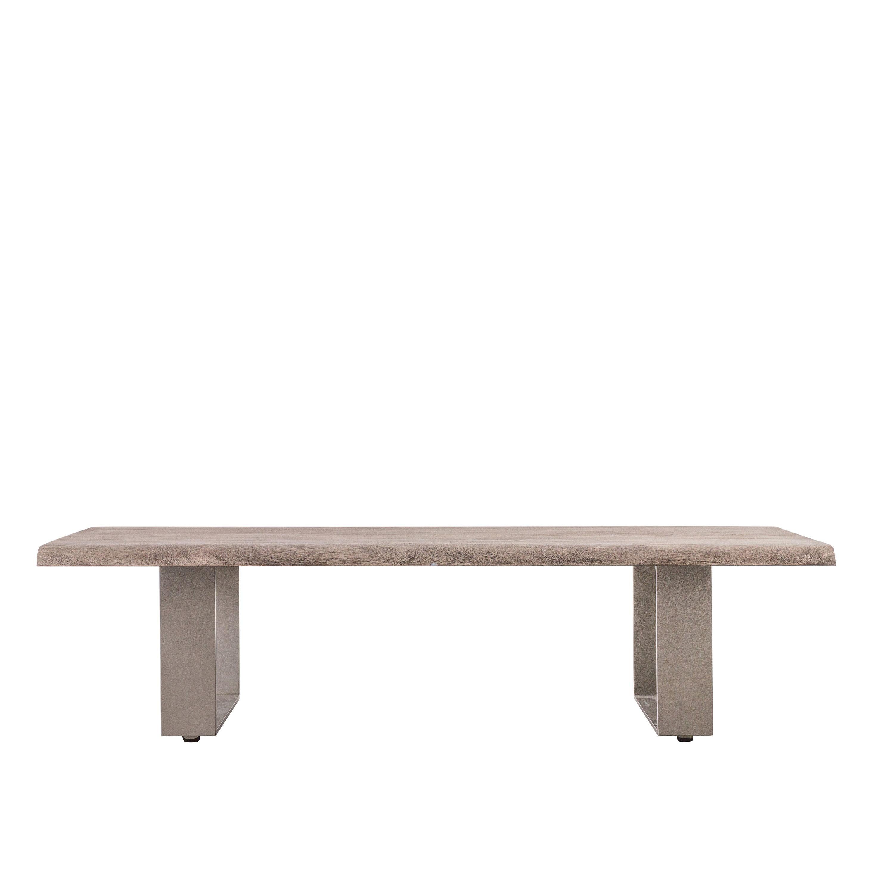 Marvena Acacia Wood Coffee Table with Iron Legs - Maison Rêves UK