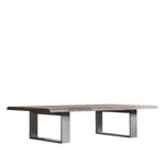 Marvena Acacia Wood Coffee Table with Iron Legs - Maison Rêves UK