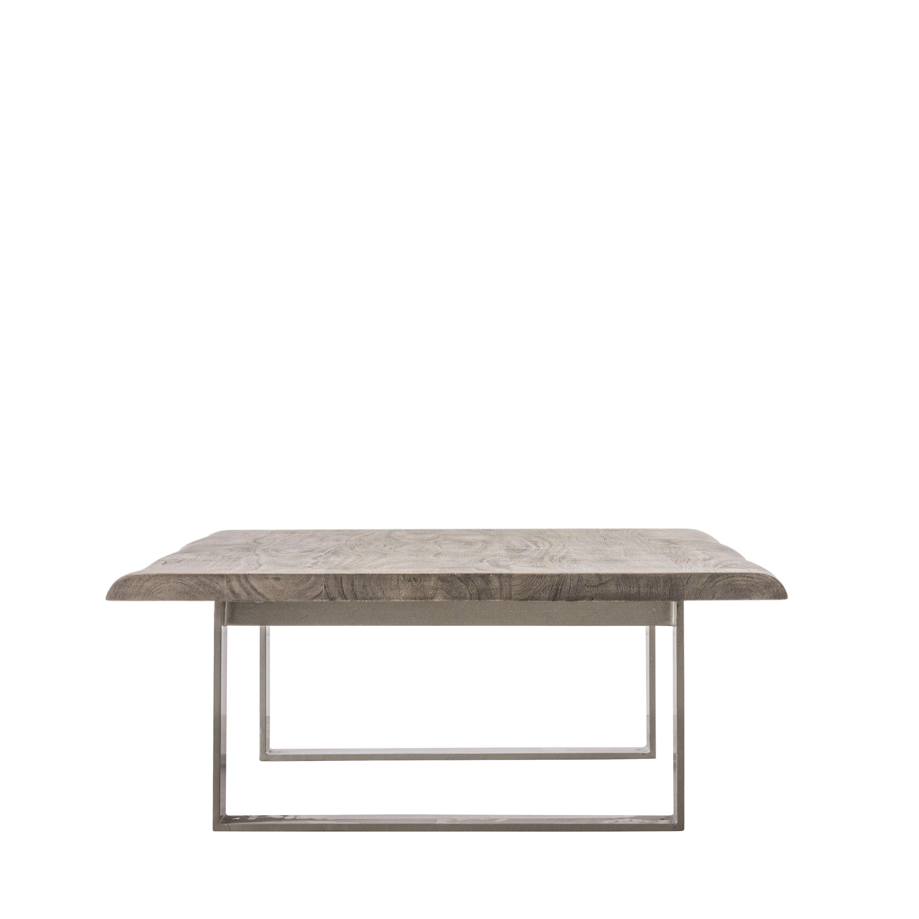 Marvena Acacia Wood Coffee Table with Iron Legs - Maison Rêves UK