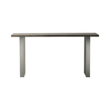 Marvena Acacia Wood Top Console Table Grey - Maison Rêves UK