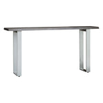 Marvena Acacia Wood Top Console Table Grey - Maison Rêves UK