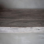 Marvena Acacia Wood Top Console Table Grey - Maison Rêves UK