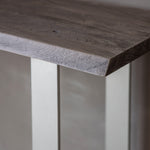 Marvena Acacia Wood Top Console Table Grey - Maison Rêves UK
