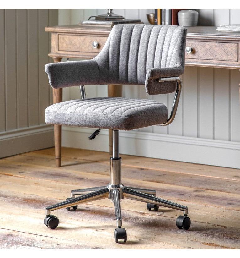 Meridelle Fabric Swivel Chair - Maison Rêves UK