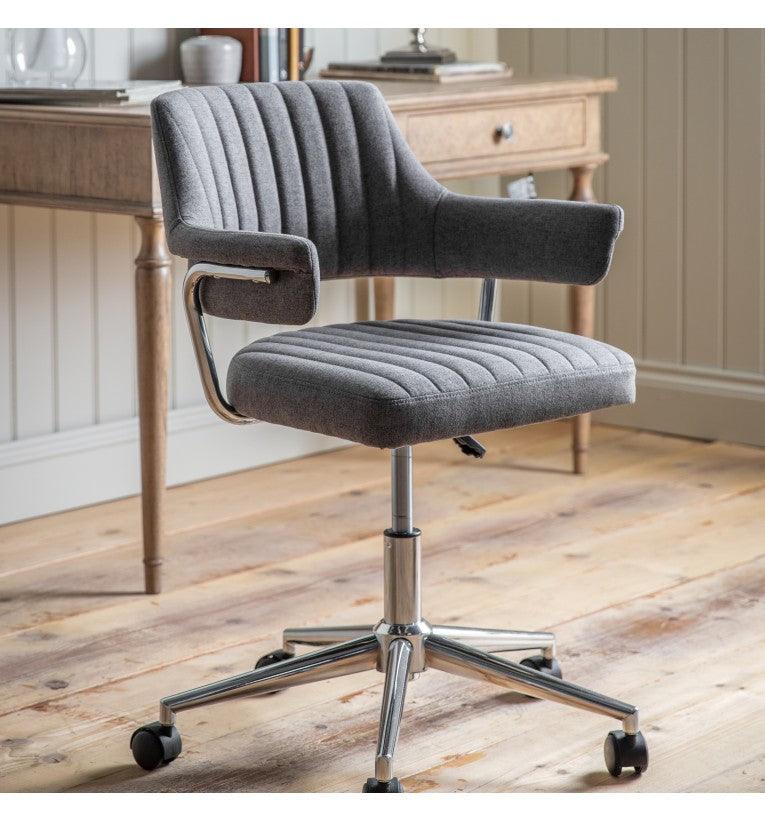 Meridelle Fabric Swivel Chair - Maison Rêves UK