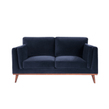 Mickey 2 Seat Velvet Sofa Walnut Frame by Twenty10 Designs - Maison Rêves UK