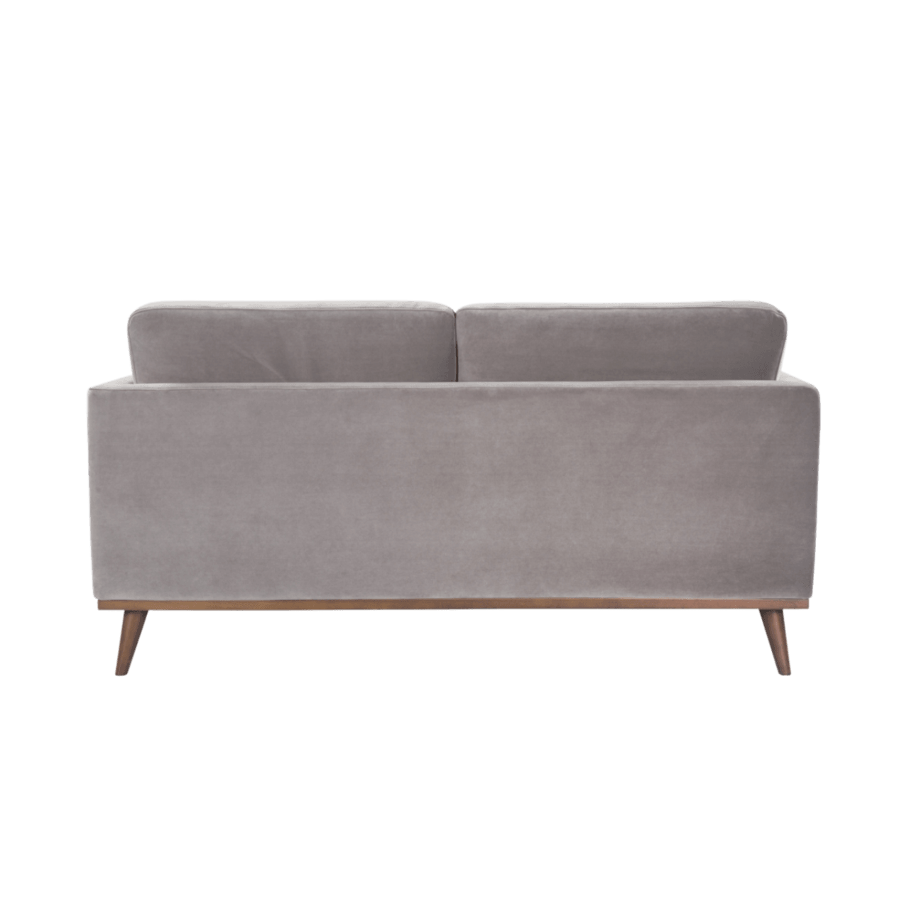 Mickey 2 Seat Velvet Sofa Walnut Frame by Twenty10 Designs - Maison Rêves UK