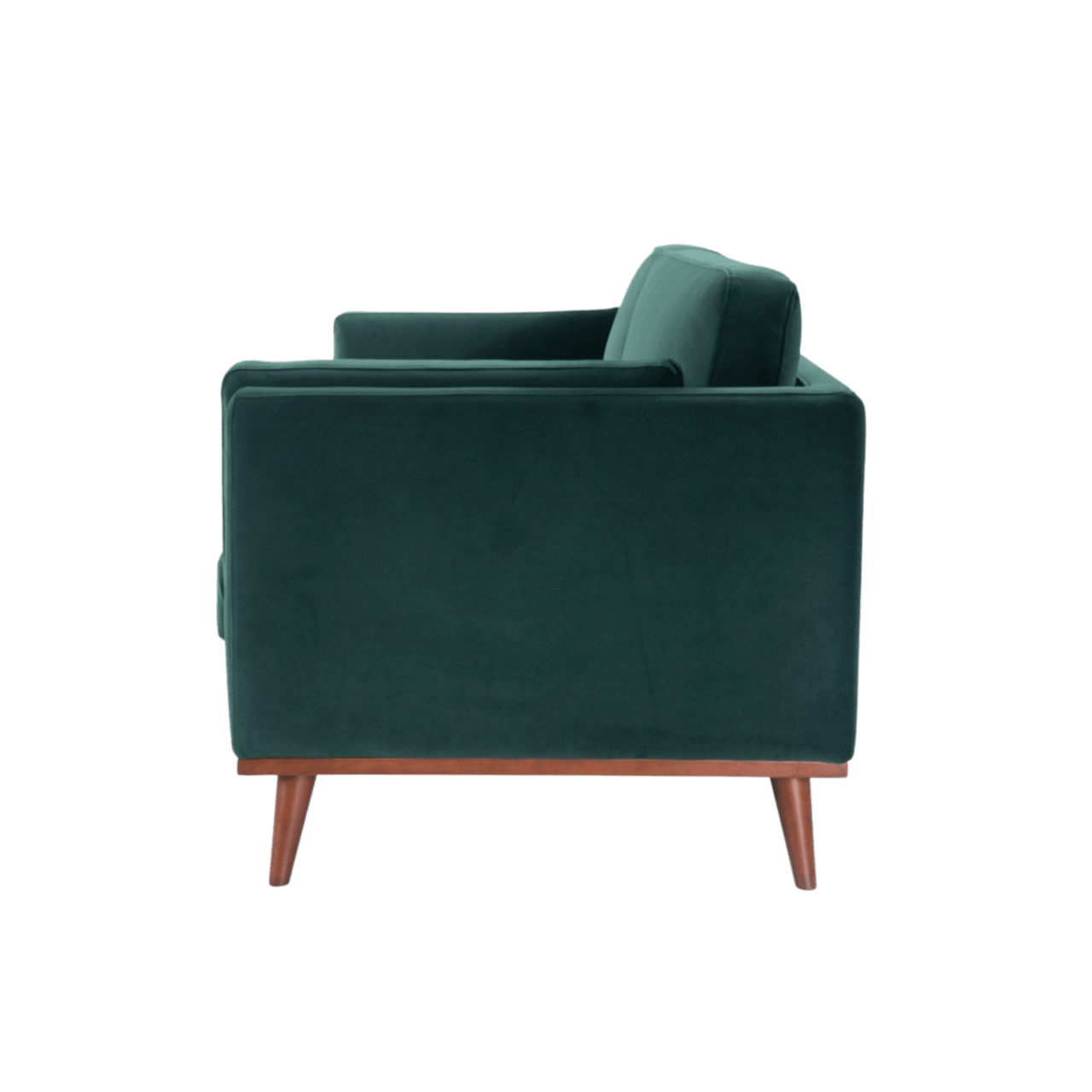 Mickey 2 Seat Velvet Sofa Walnut Frame by Twenty10 Designs - Maison Rêves UK