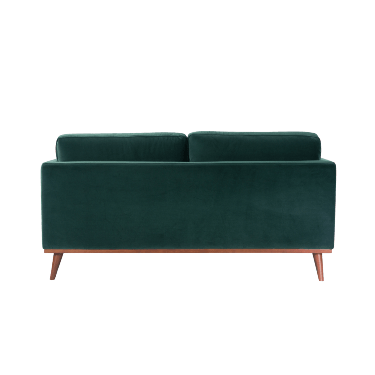 Mickey 2 Seat Velvet Sofa Walnut Frame by Twenty10 Designs - Maison Rêves UK