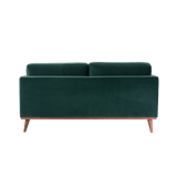 Mickey 2 Seat Velvet Sofa Walnut Frame by Twenty10 Designs - Maison Rêves UK