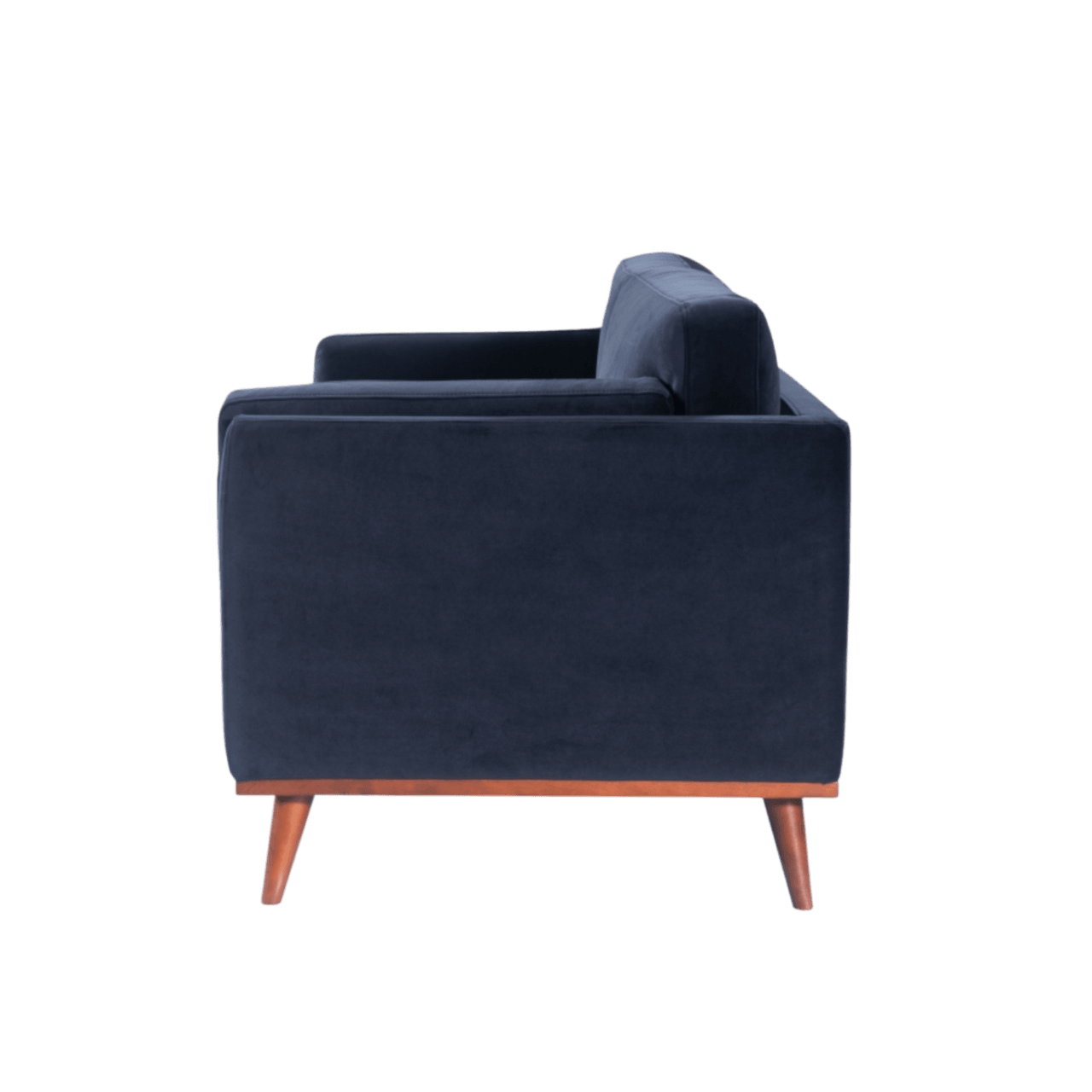 Mickey 2 Seat Velvet Sofa Walnut Frame by Twenty10 Designs - Maison Rêves UK