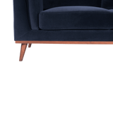 Mickey 2 Seat Velvet Sofa Walnut Frame by Twenty10 Designs - Maison Rêves UK