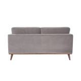 Mickey 2 Seat Velvet Sofa Walnut Frame by Twenty10 Designs