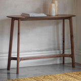 Modera Oak Console Table Walnut - Maison Rêves UK