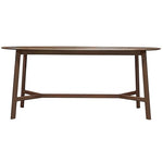 Modera Oval Solid Oak Dining Table Walnut - Maison Rêves UK