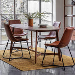 Modera Oval Solid Oak Dining Table Walnut - Maison Rêves UK