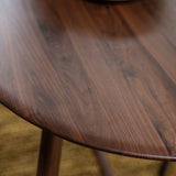Modera Oval Solid Oak Dining Table Walnut - Maison Rêves UK
