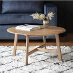 Modera Round Solid Oak Coffee Table - Maison Rêves UK