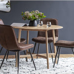 Modera Round Solid Oak Dining Table - Maison Rêves UK