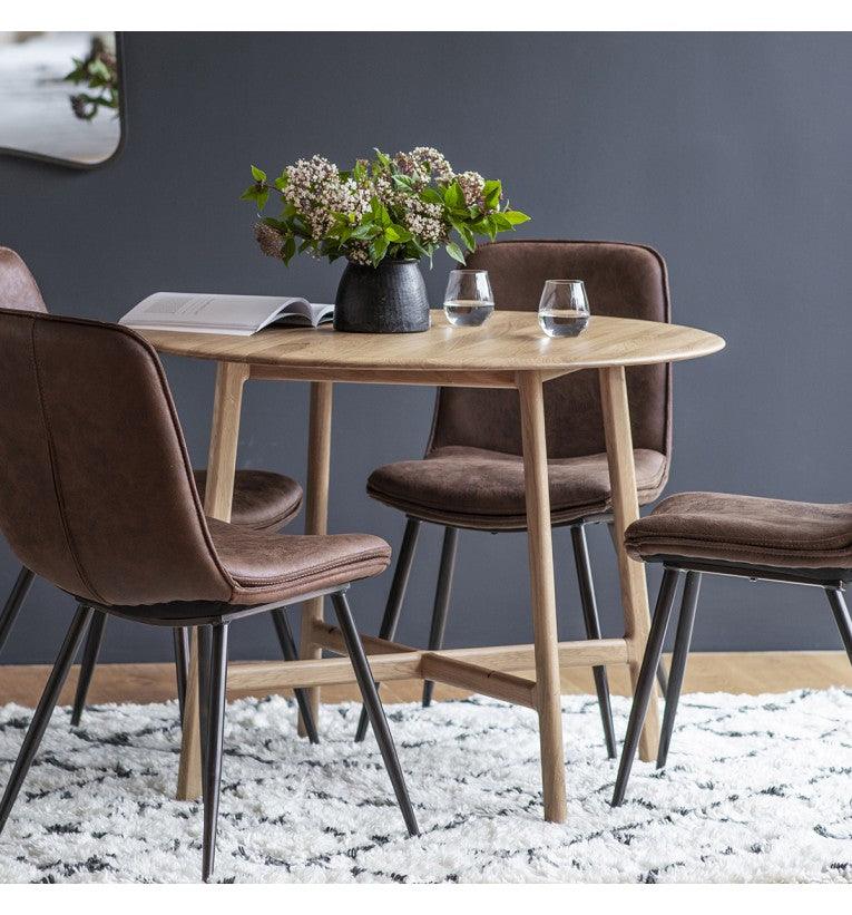 Modera Round Solid Oak Dining Table - Maison Rêves UK