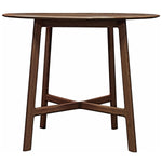 Modera Round Solid Walnut Dining Table - Maison Rêves UK