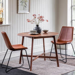 Modera Round Solid Walnut Dining Table - Maison Rêves UK