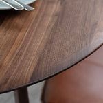 Modera Round Solid Walnut Dining Table - Maison Rêves UK