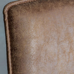 Moorwick Dining Chair Brown with Bronze Finish Metal Legs (2pk) - Maison Rêves UK
