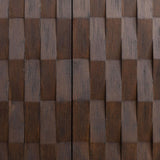 Naga Brown Wood Cabinet with Steel Frame - Maison Rêves UK