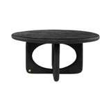Neo Off Black Circular Coffee Table - Maison Rêves UK
