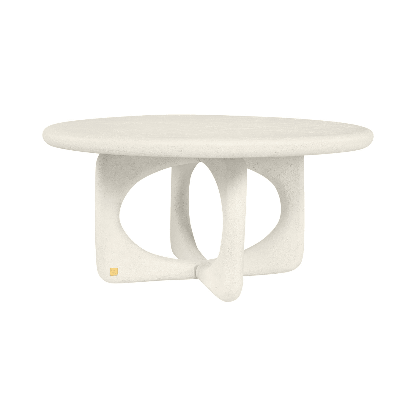 Neo Off White Circular Coffee Table - Maison Rêves UK