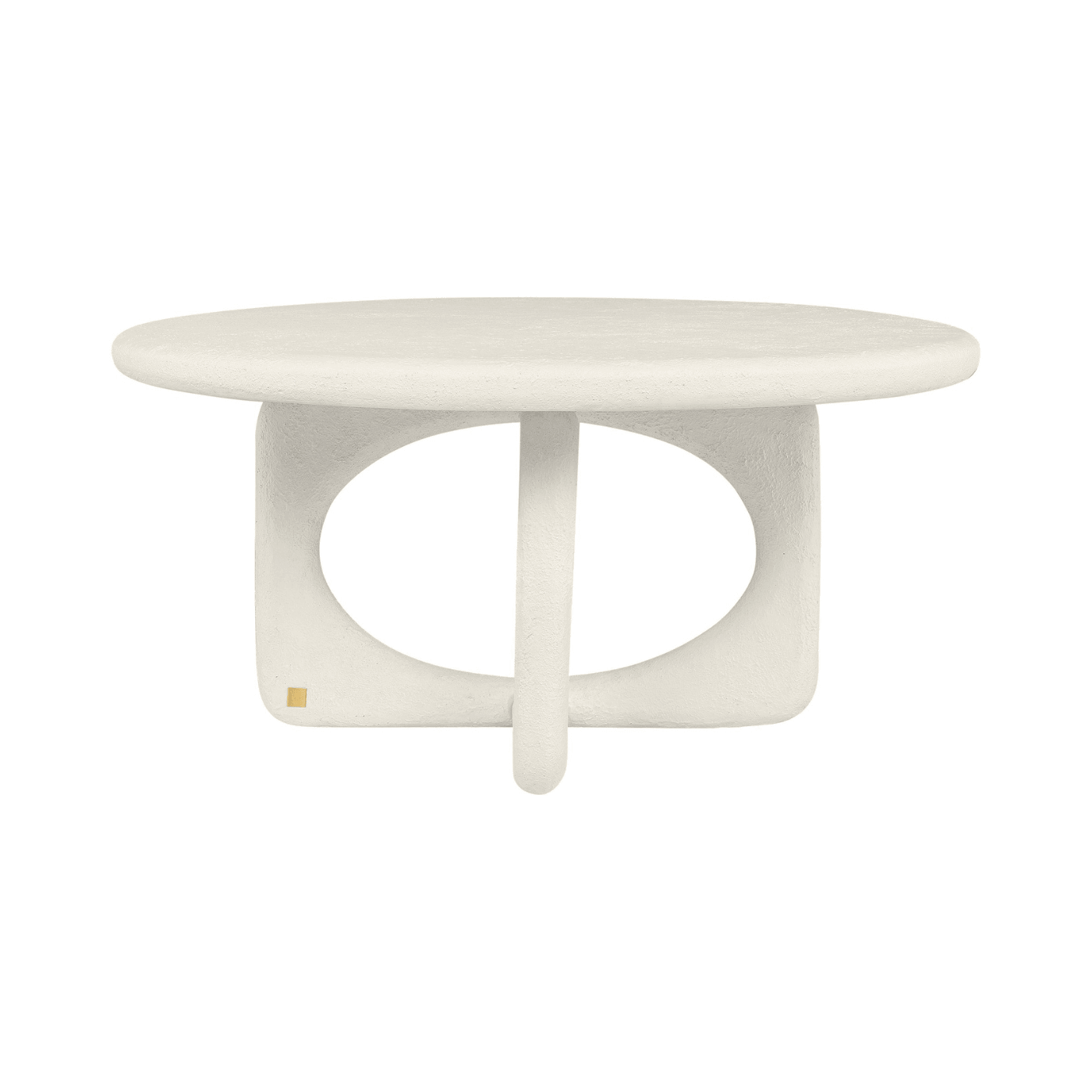 Neo Off White Circular Coffee Table - Maison Rêves UK