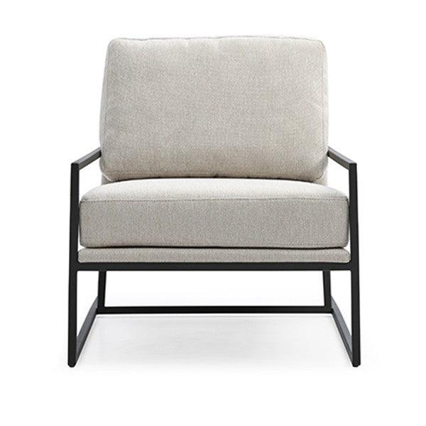 Newell Lounge Chair - Avery Velour Cream - Maison Rêves UK
