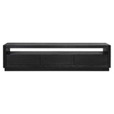 Oakura Black Oak Wood Media Unit by Richmond Interiors - Maison Rêves UK