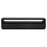 Oakura Black Oak Wood Media Unit by Richmond Interiors - Maison Rêves UK