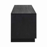 Oakura Black Oak Wood Media Unit by Richmond Interiors - Maison Rêves UK