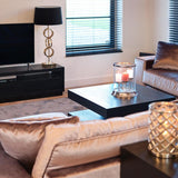 Oakura Black Oak Wood Media Unit by Richmond Interiors - Maison Rêves UK