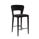 Pari I Bar Stool - Black Vanity - Maison Rêves UK