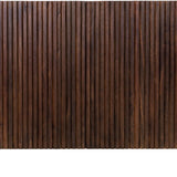 Pogoro Brown Wood Sideboard with Dark Brass Frame